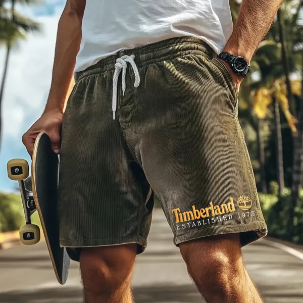 Vintage Casual Shorts Corduroy Surf Shorts Beach Shorts - Ootdyouth.com 