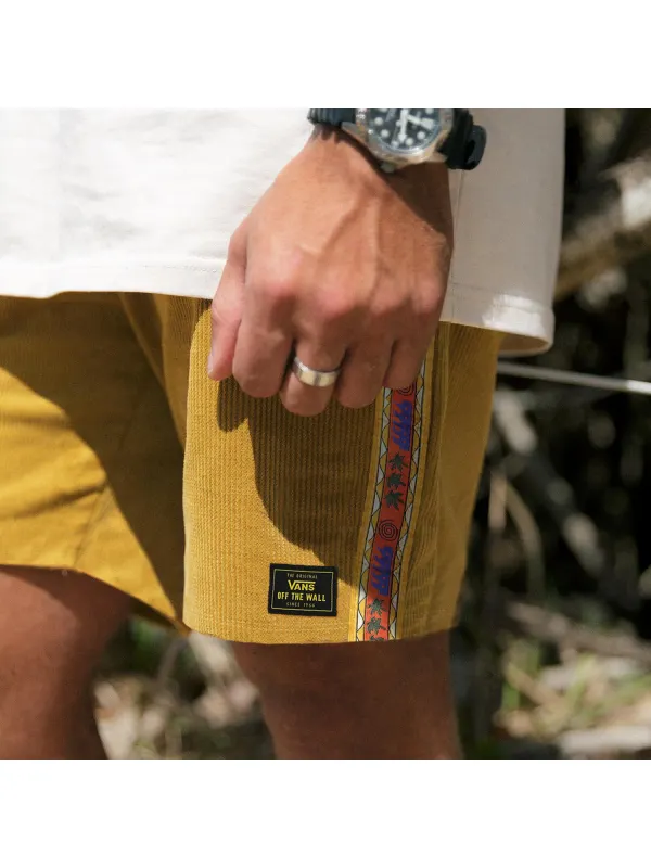 Vintage Casual Shorts Corduroy Surf Shorts Beach Shorts - Anrider.com 