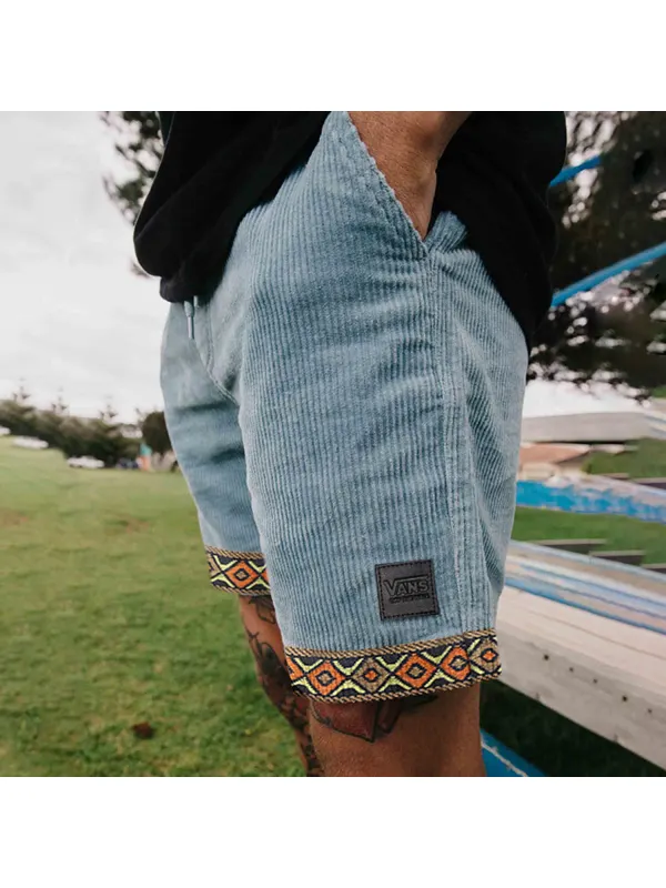 Vintage Casual Shorts Corduroy Surf Shorts Beach Shorts - Anrider.com 