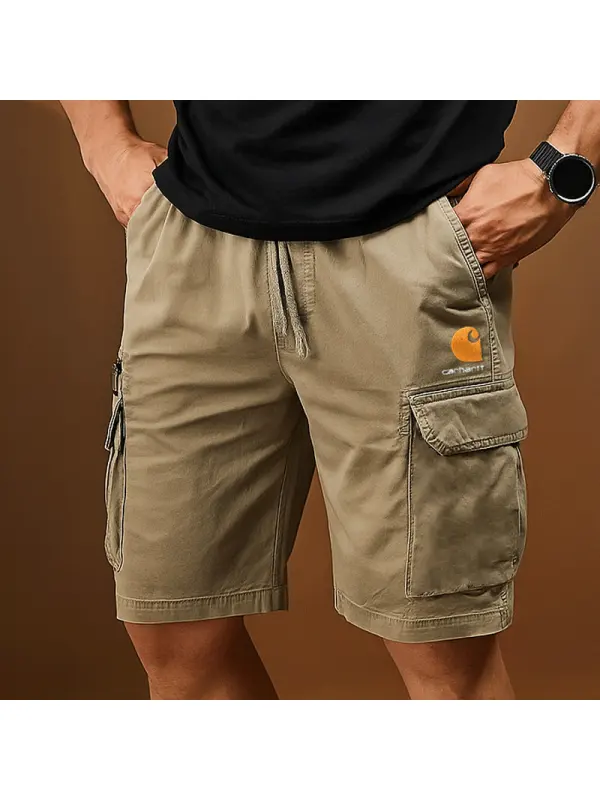 Men's Cargo Shorts With Multi-Pockets And Adjustable Waistband - Anrider.com 