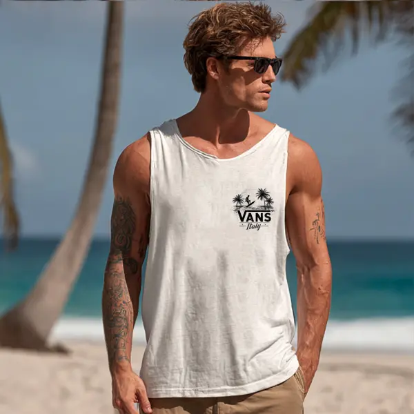 Men's Casual Beach Comfortable Breathable Surf Tank Top - Ootdyouth.com 