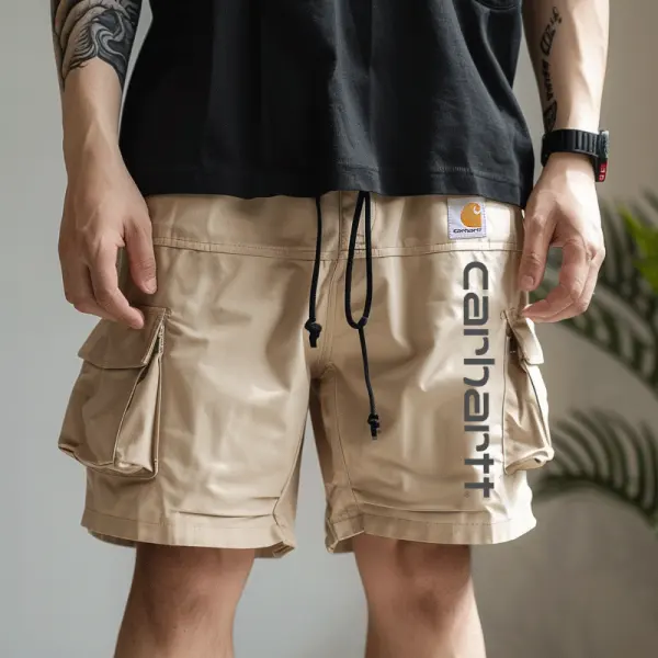 Stylish Cargo Shorts With Functional Pockets And Adjustable Waistband - Ootdyouth.com 