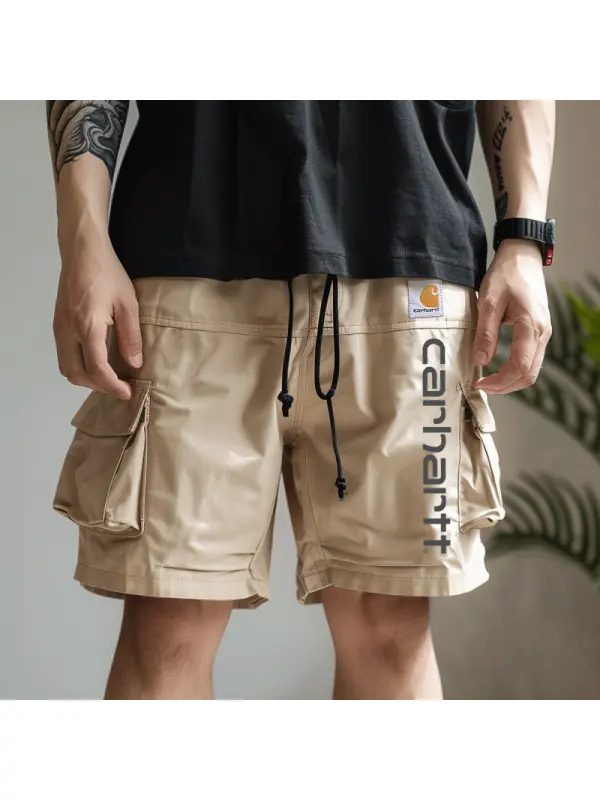 Stylish Cargo Shorts With Functional Pockets And Adjustable Waistband - Ootdmw.com 