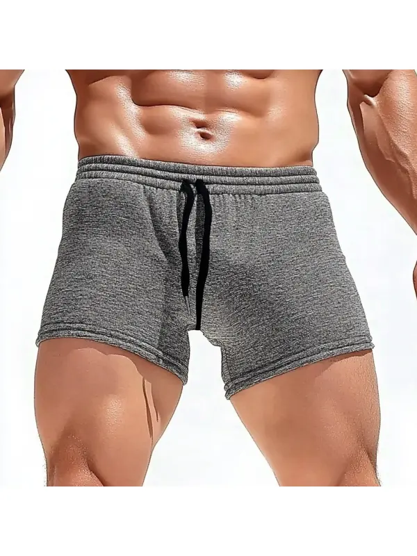 Men's Sexy Lace-up Shorts For Home Leisure And Comfort Fitness Shorts - Anrider.com 