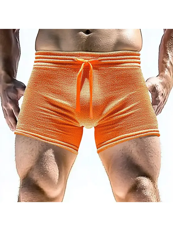 Men's Sexy Lace-up Shorts For Home Leisure And Comfort Fitness Shorts - Anrider.com 