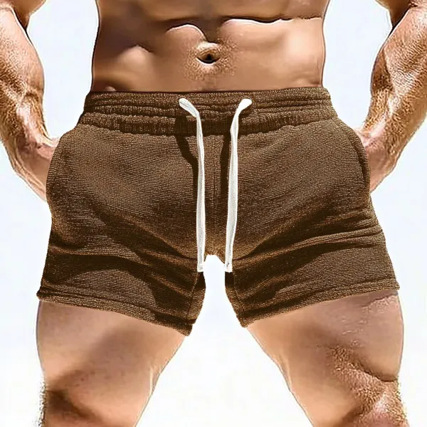 Men's Sexy Lace-up Shorts For Home Leisure And Comfort Fitness Shorts - Ootdyouth.com 