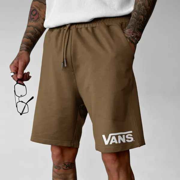 Neutral Street Casual Fashion Comfortable Loose Printed Shorts Printed Sweatpants Shorts - Ootdyouth.com 