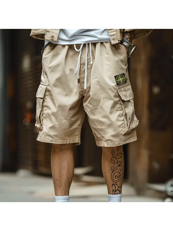 Cargo Shorts With Multi-Pockets And Adjustable Waistband For Men - Ootdmw.com 