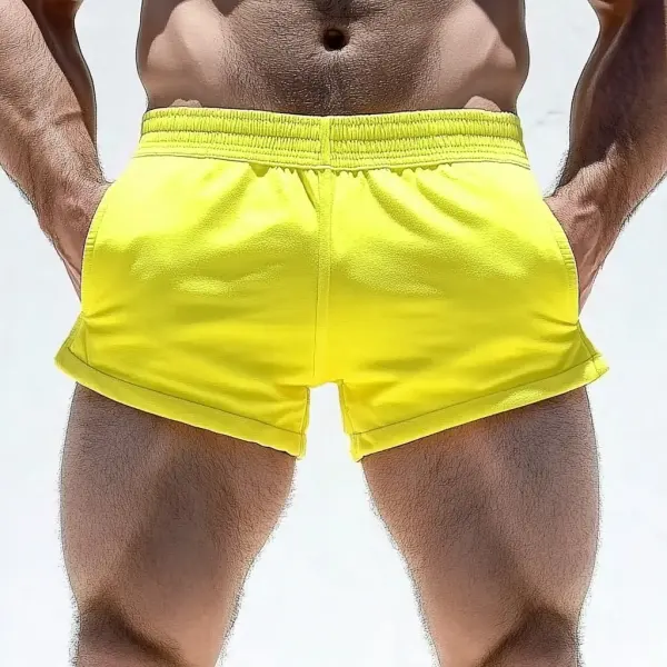 Men's Comfortable Terry Cloth Shorts For Home Leisure And Fitness Shorts - Ootdyouth.com 