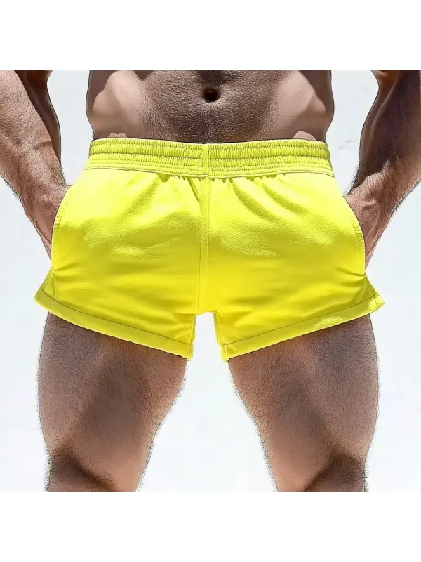 Men's Comfortable Terry Cloth Shorts For Home Leisure And Fitness Shorts - Ootdmw.com 