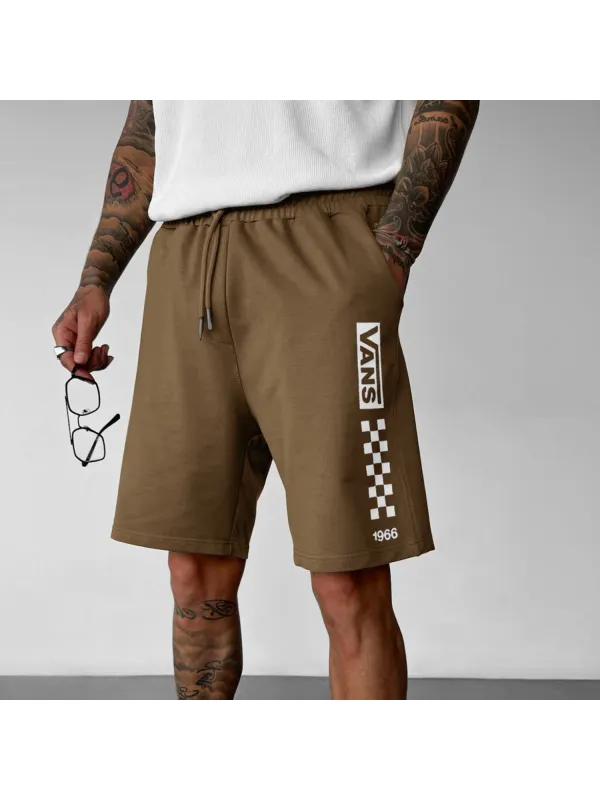 Neutral Street Casual Fashion Comfortable Loose Printed Shorts Printed Sweatpants Shorts - Ootdmw.com 
