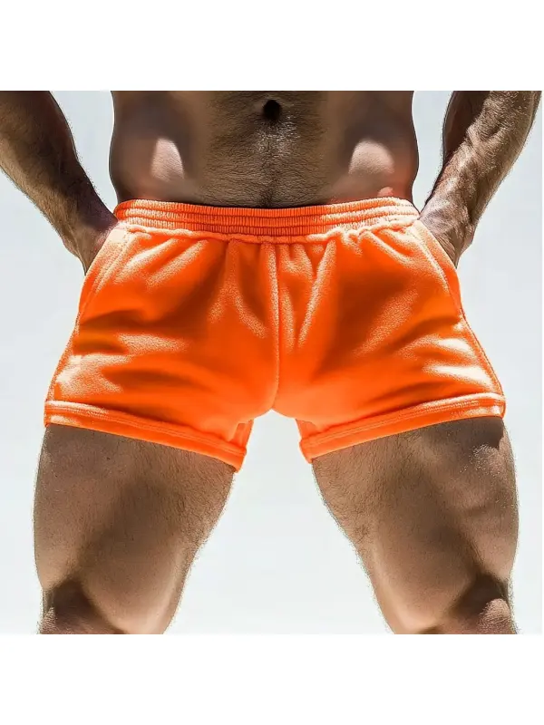 Men's Comfortable Terry Cloth Shorts For Home Leisure And Fitness Shorts - Anrider.com 