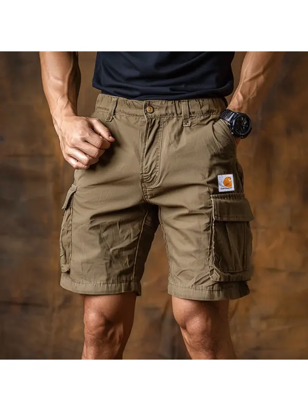 Men's Cargo Shorts With Multi-Pockets For Outdoor Adventures - Ootdmw.com 
