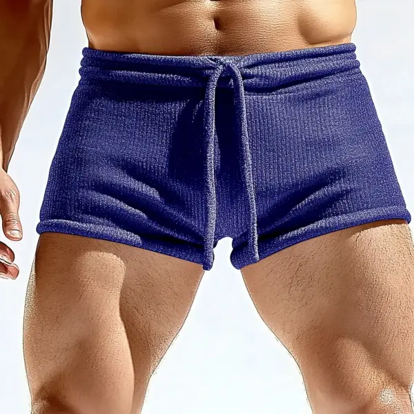 Men's Sexy Lace-up Shorts For Home Leisure And Comfort Fitness Shorts - Ootdyouth.com 