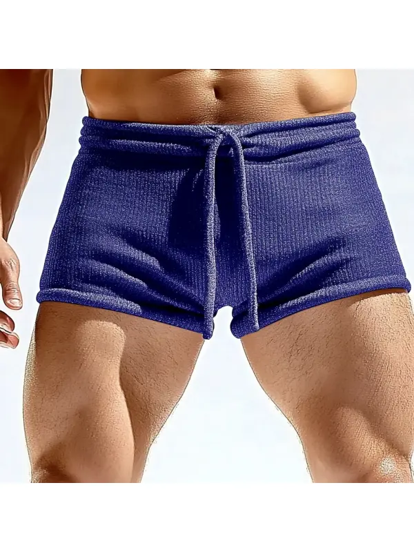 Men's Sexy Lace-up Shorts For Home Leisure And Comfort Fitness Shorts - Anrider.com 