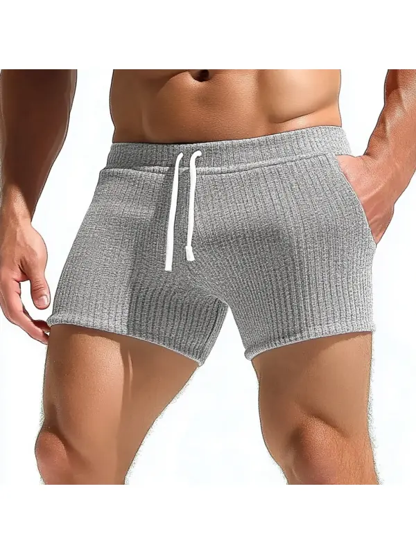 Men's Sexy Lace-up Shorts For Home Leisure And Comfort Fitness Shorts - Anrider.com 