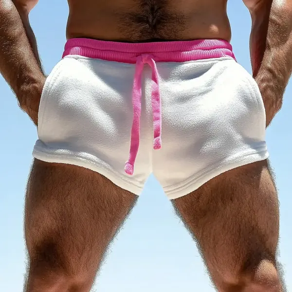 Men's Comfortable Terry Cloth Shorts For Home Leisure And Fitness Shorts - Ootdyouth.com 