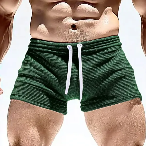 Men's Sexy Lace-up Shorts For Home Leisure And Comfort Fitness Shorts - Ootdyouth.com 