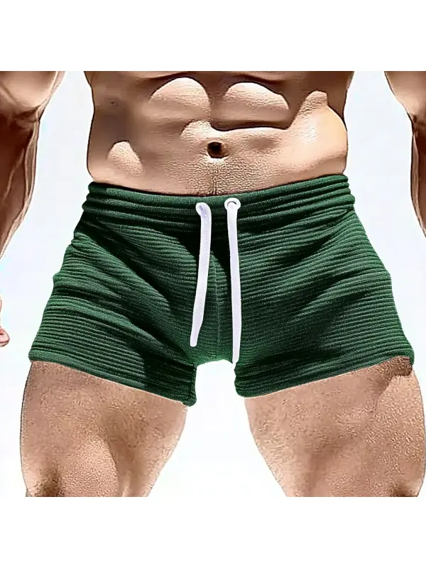 Men's Sexy Lace-up Shorts For Home Leisure And Comfort Fitness Shorts - Anrider.com 