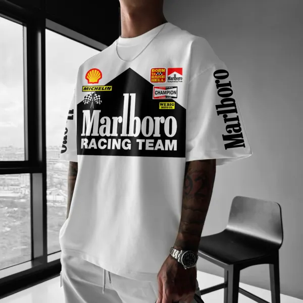 Unisex Oversized Racing Print T-Shirt Formula 1 T-Shirt - Ootdyouth.com 
