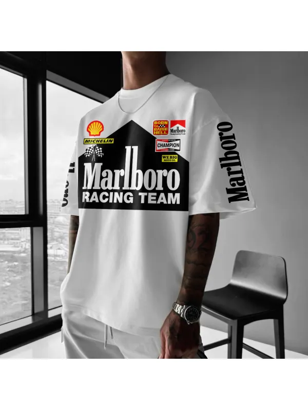 Unisex Oversized Racing Print T-Shirt Formula 1 T-Shirt - Ootdmw.com 