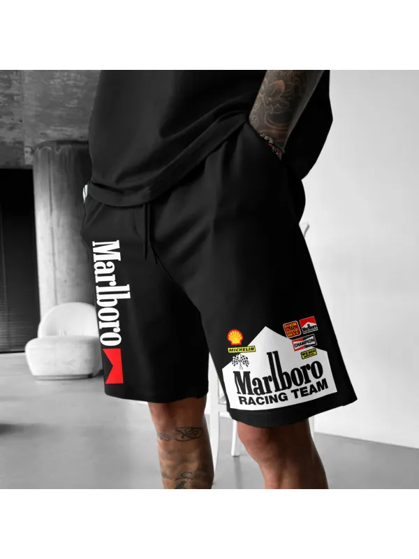 Racing Print Sweatpants Shorts Formula One Shorts Fitness Sports Outdoor Shorts - Ootdmw.com 