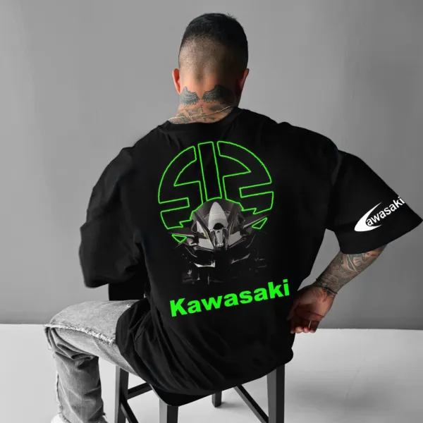 Men's 2025 New Style Motorcycle Loose T-shirt - Ootdyouth.com 