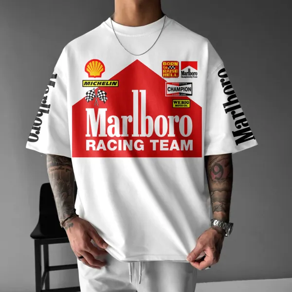 Unisex Oversized Racing Print T-Shirt Formula 1 T-Shirt - Ootdyouth.com 