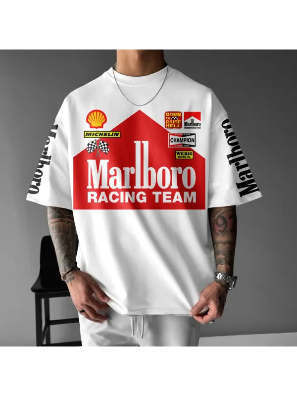 Unisex Oversized Racing Print T-Shirt Formula 1 T-Shirt - Ootdmw.com 