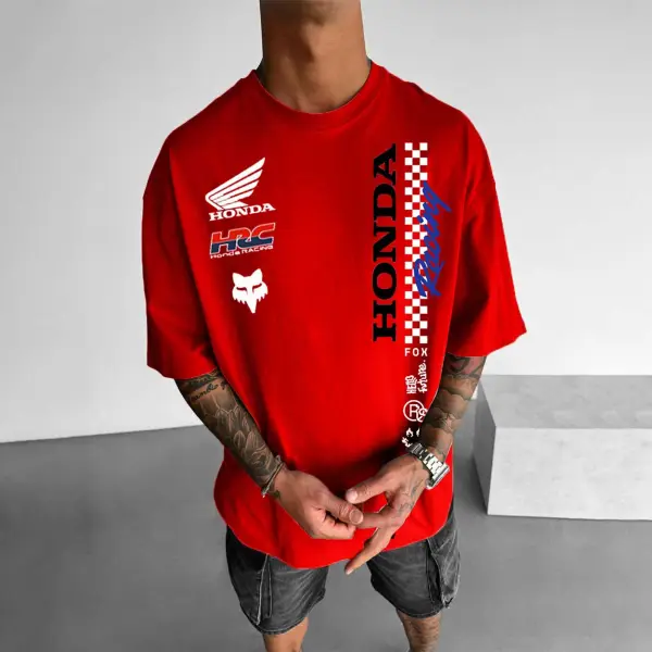 Men's 2025 Motorcycle Loose Casual T-Shirt - Ootdyouth.com 