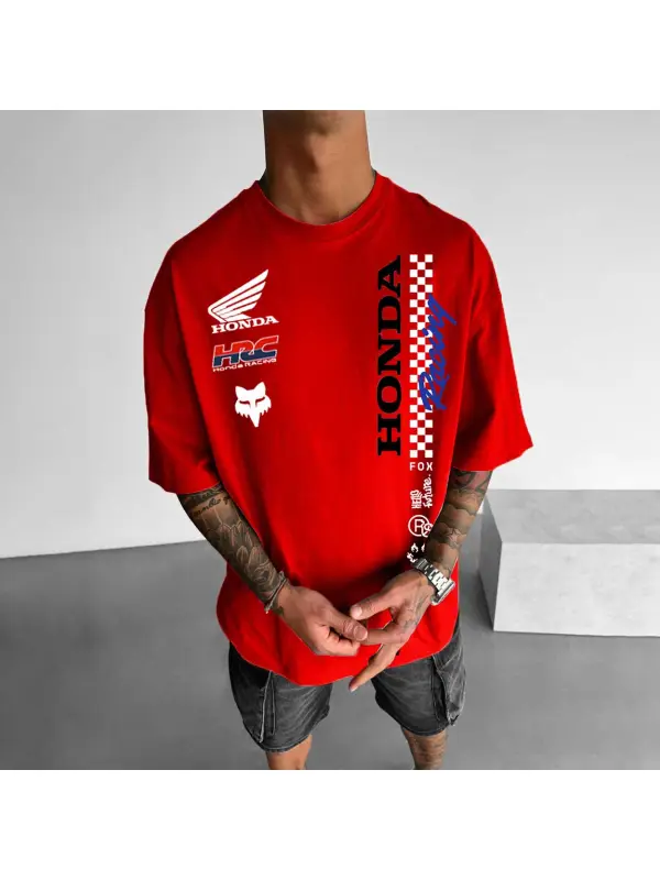 Men's 2025 Motorcycle Loose Casual T-Shirt - Ootdmw.com 