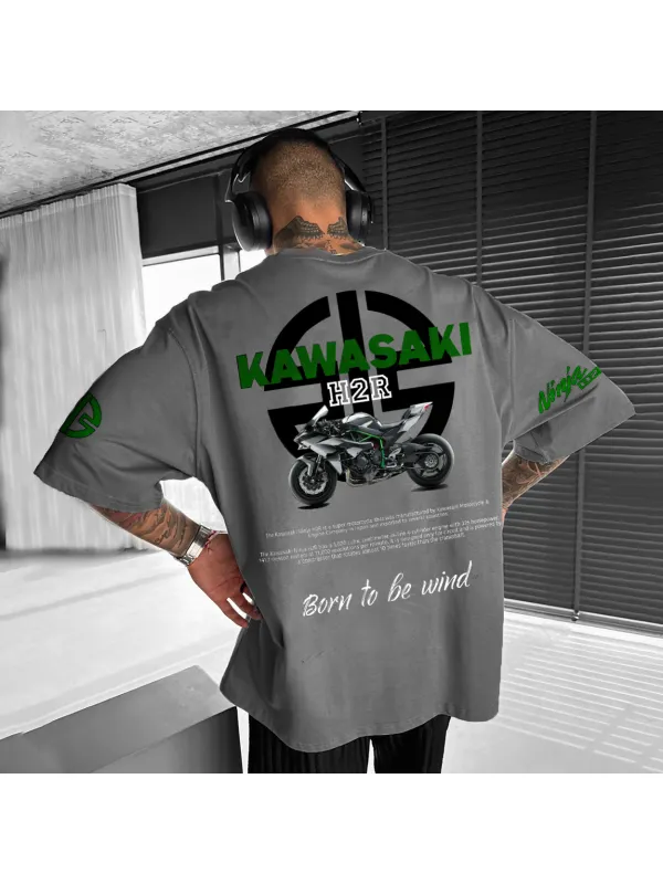 Men's 2025 New Style Motorcycle Loose T-shirt - Ootdmw.com 