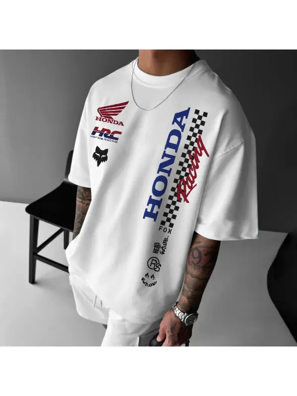 Men's 2025 Motorcycle Loose Casual T-Shirt - Ootdmw.com 