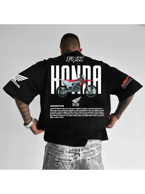 Men's 2025 Motorcycle Loose Casual T-Shirt - Ootdmw.com 