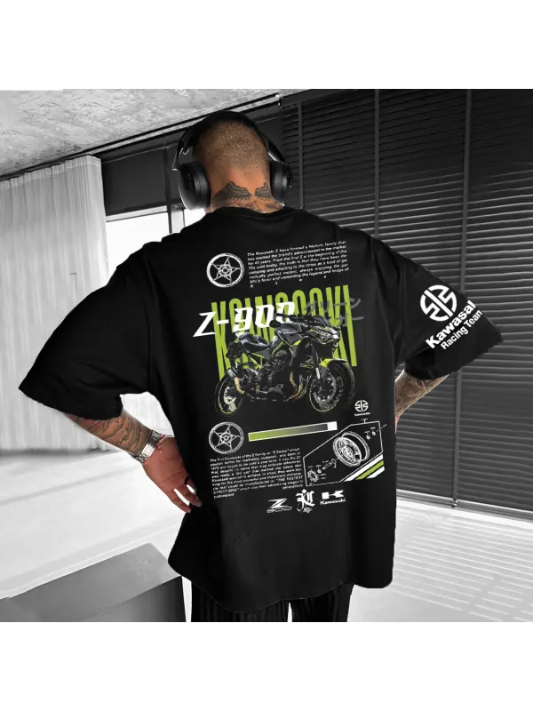 Men's 2025 New Style Motorcycle Loose T-shirt - Ootdmw.com 