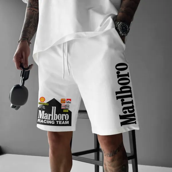 Racing Print Sweatpants Shorts Formula One Shorts Fitness Sports Outdoor Shorts - Ootdyouth.com 