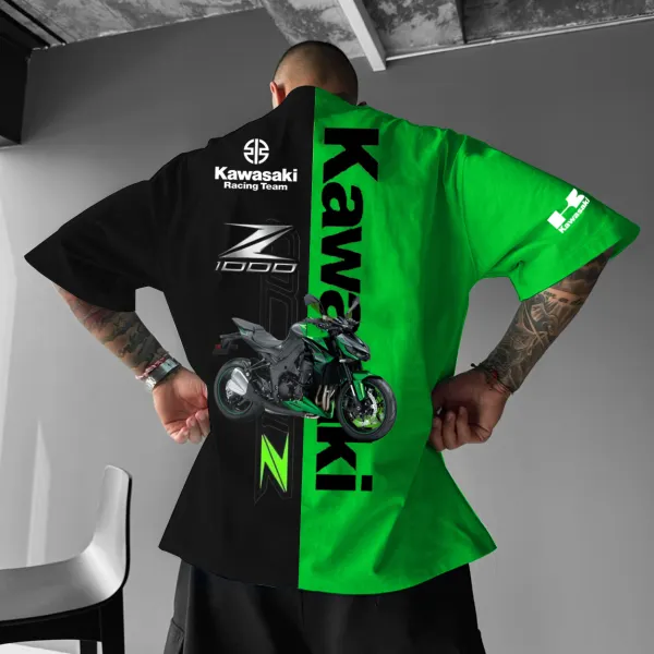 Men's 2025 New Style Motorcycle Loose T-shirt - Ootdyouth.com 