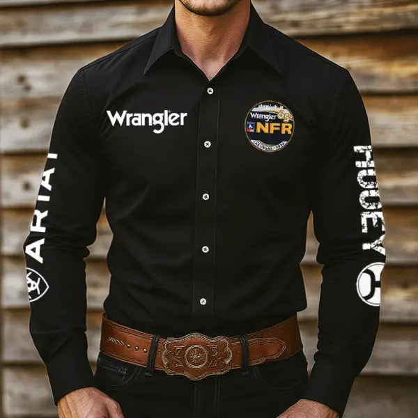 2023 Classic Western-Inspired Button-Up Shirt For Men - Ootdyouth.com 