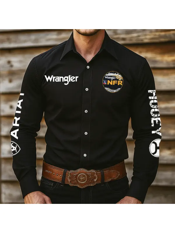 2023 Classic Western-Inspired Button-Up Shirt For Men - Ootdmw.com 