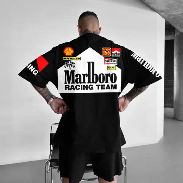 Unisex Oversized Racing Print T-Shirt Formula 1 T-Shirt - Ootdyouth.com 