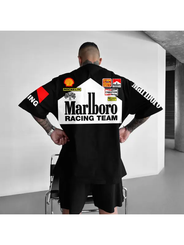 Unisex Oversized Racing Print T-Shirt Formula 1 T-Shirt - Ootdmw.com 