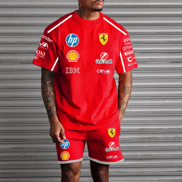Fashion Racing Design Oversized Suit - Ootdyouth.com 