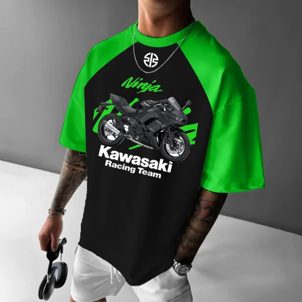 Men's 2025 New Style Motorcycle Loose T-shirt - Ootdyouth.com 