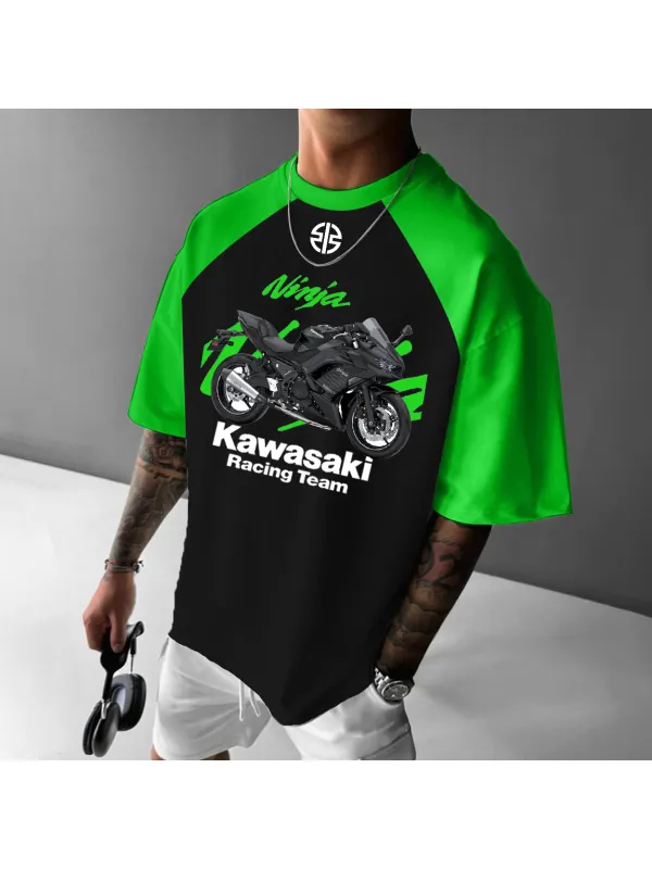 Men's 2025 New Style Motorcycle Loose T-shirt - Ootdmw.com 
