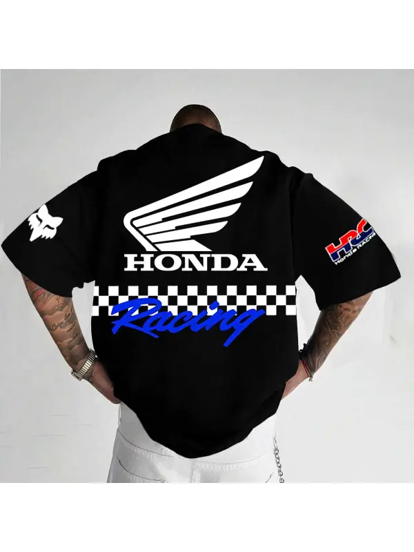 Men's 2025 Motorcycle Loose Casual T-Shirt - Ootdmw.com 