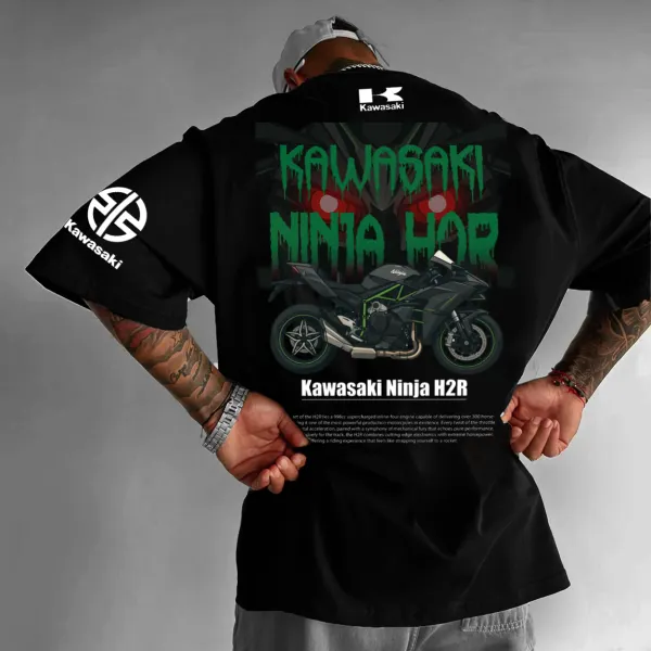 Men's 2025 New Style Motorcycle Loose T-shirt - Ootdyouth.com 