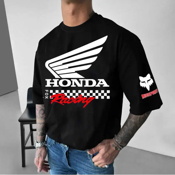 Men's 2025 Motorcycle Loose Casual T-Shirt - Ootdyouth.com 
