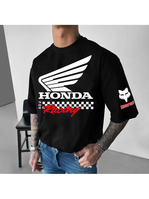 Men's 2025 Motorcycle Loose Casual T-Shirt - Ootdmw.com 