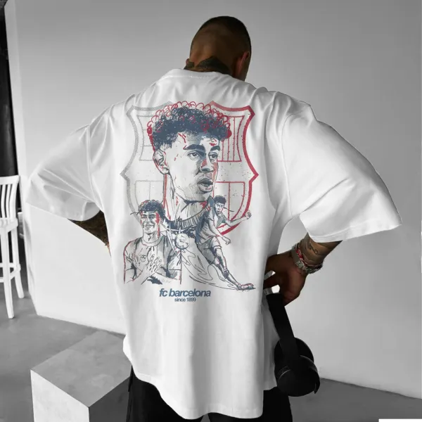 Unisex Loose Casual Football T-Shirt - Ootdyouth.com 