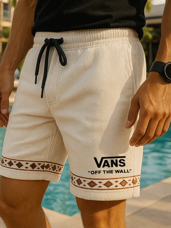 Vans Stylish Corduroy Ethnic Shorts For Men - Perfect For Summer Outfits - Menbarn.com 
